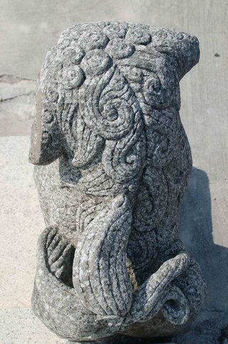 池西關帝廟的左邊獅子
