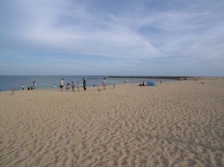 隘門沙灘沙灘十分平坦，夏日總是吸引很多戲水人潮