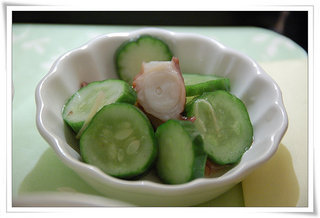 主菜搭配的章魚黃瓜
