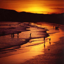 夕照澎湖沙灘、拍攝者：葉興讓